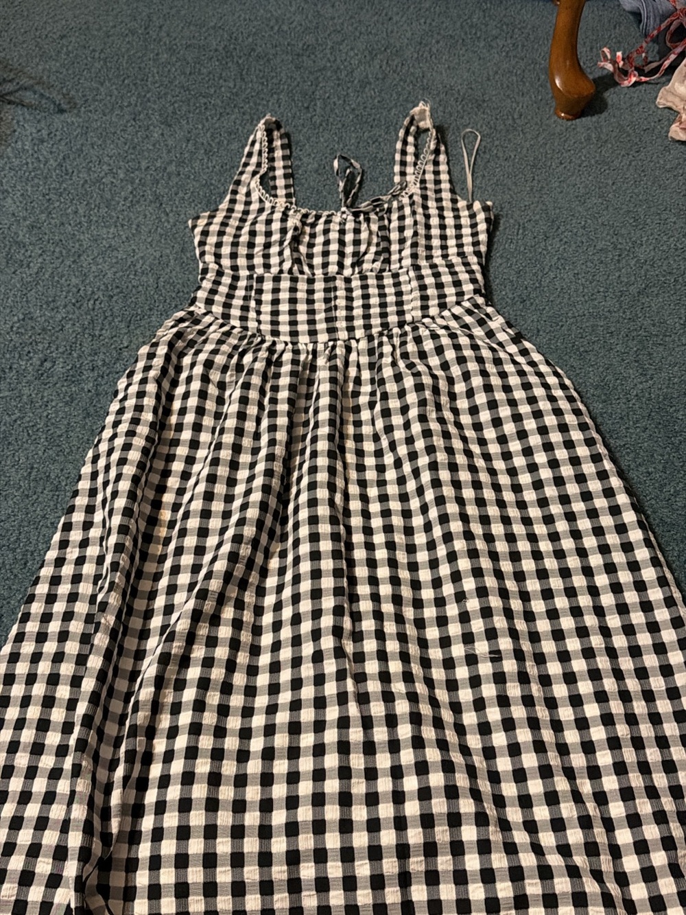 Black & White Gingham Sundress